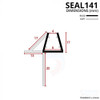 SEAL141 - Shower Door Seal Diagram