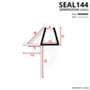 SEAL144 - Shower Door Seal Diagram