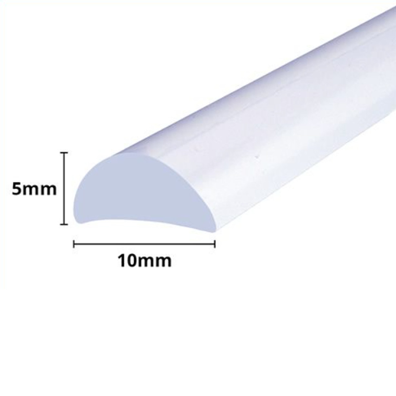 Shower Seal UK - Wet Room Seal - SEAL055C - Clear - Lengths of 800mm,  900mm, 1400mm or 2000mm