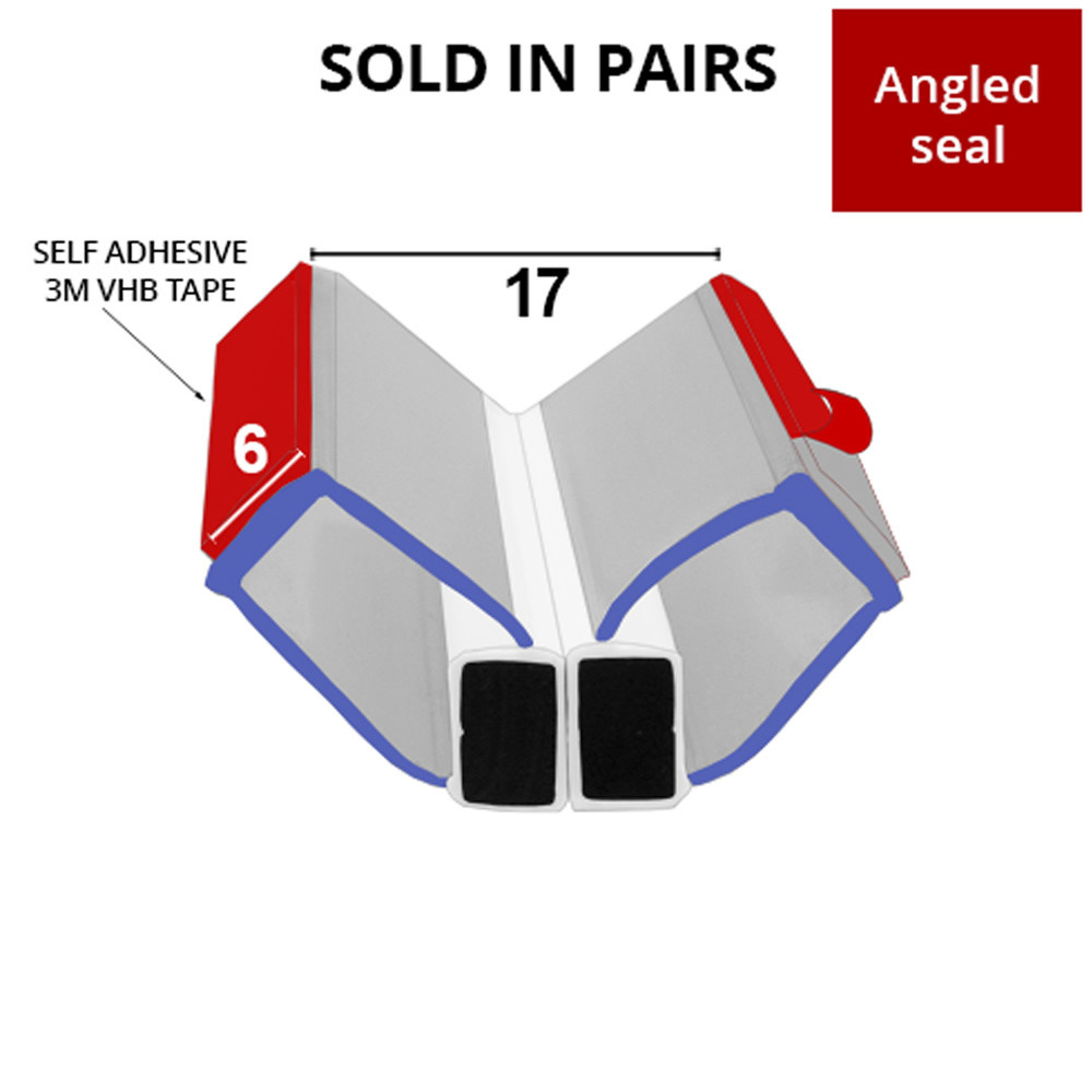 Shower Seal UK MAG029 Shower Screen Seal Self Adhesive