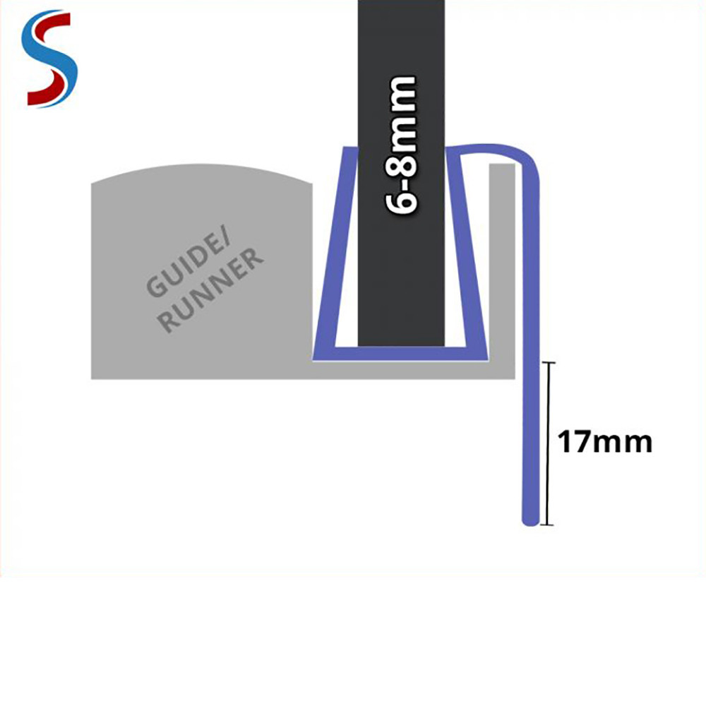 Shower Seal UK SEAL134 Shower Screen Seal Fits 68mm Glass Fits