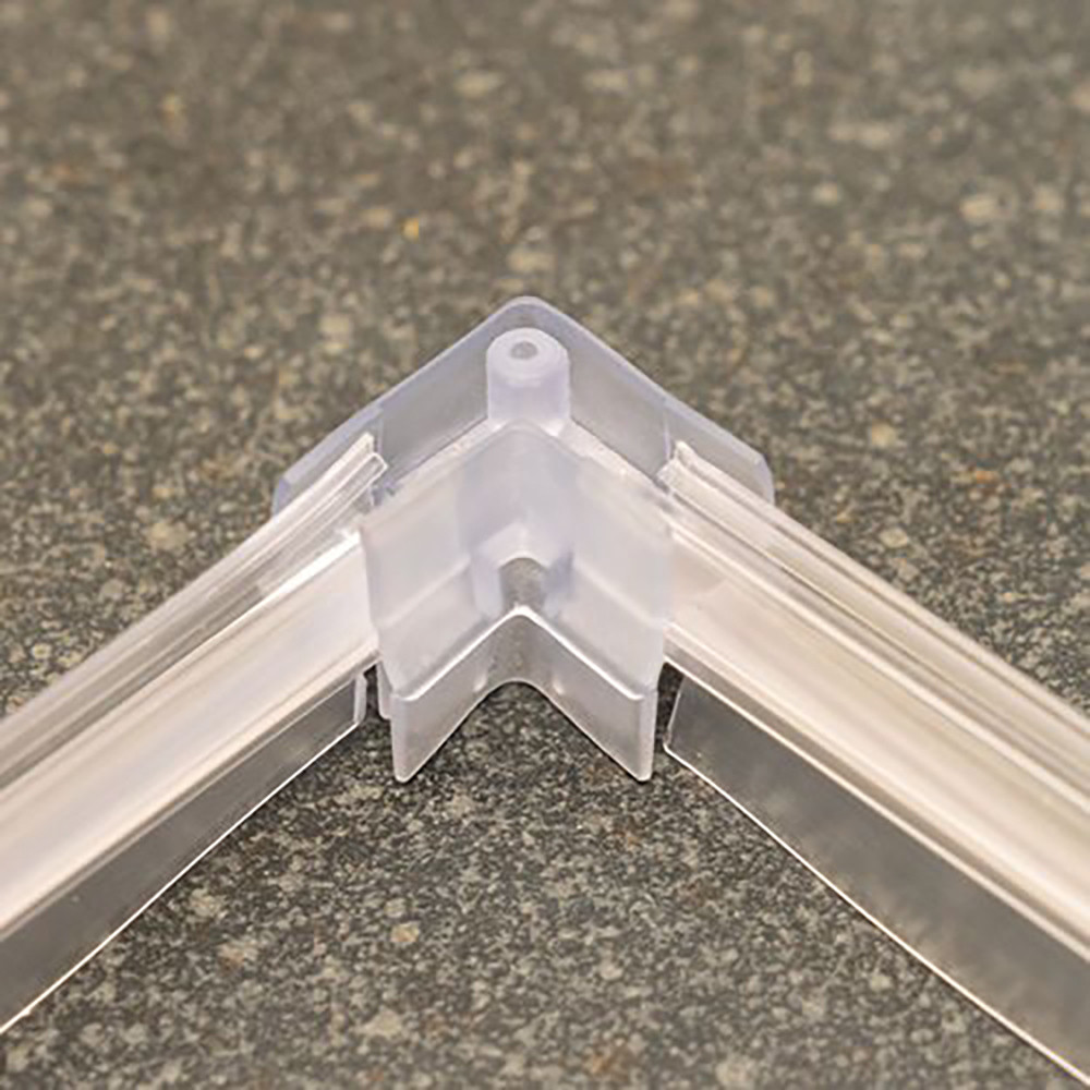 ShowerSealUK CG002 Shower Seal Corner Piece Fits Glass Thickness