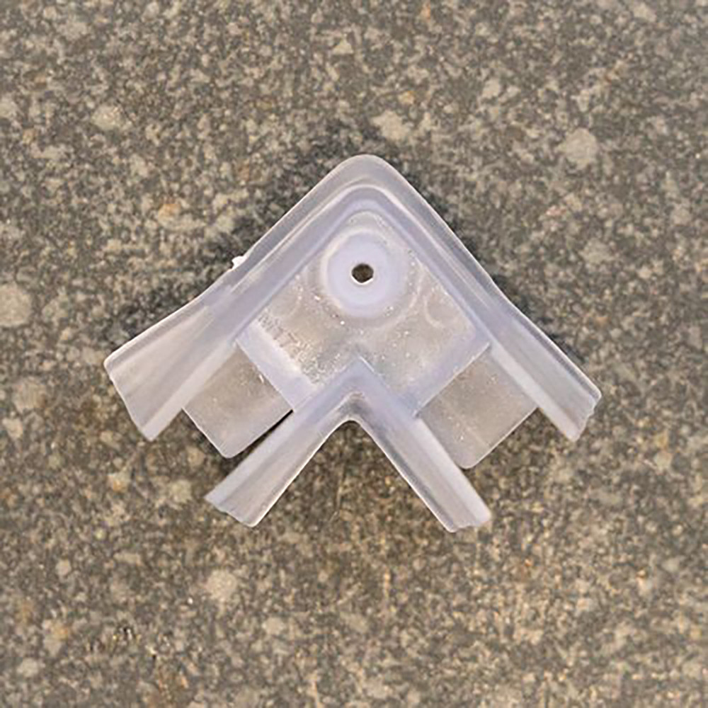 ShowerSealUK CG002 Shower Seal Corner Piece Fits Glass Thickness