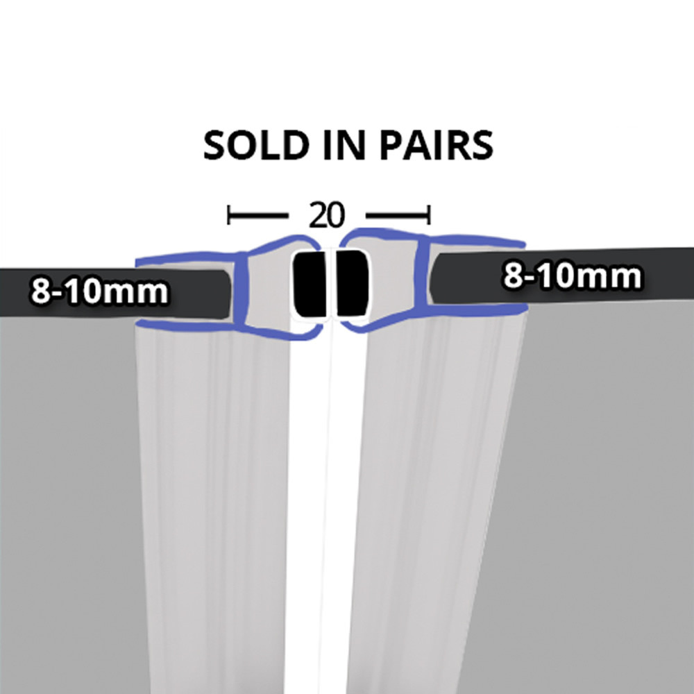 Shower Seal UK MAG011 Shower Screen Seal Fits 810mm