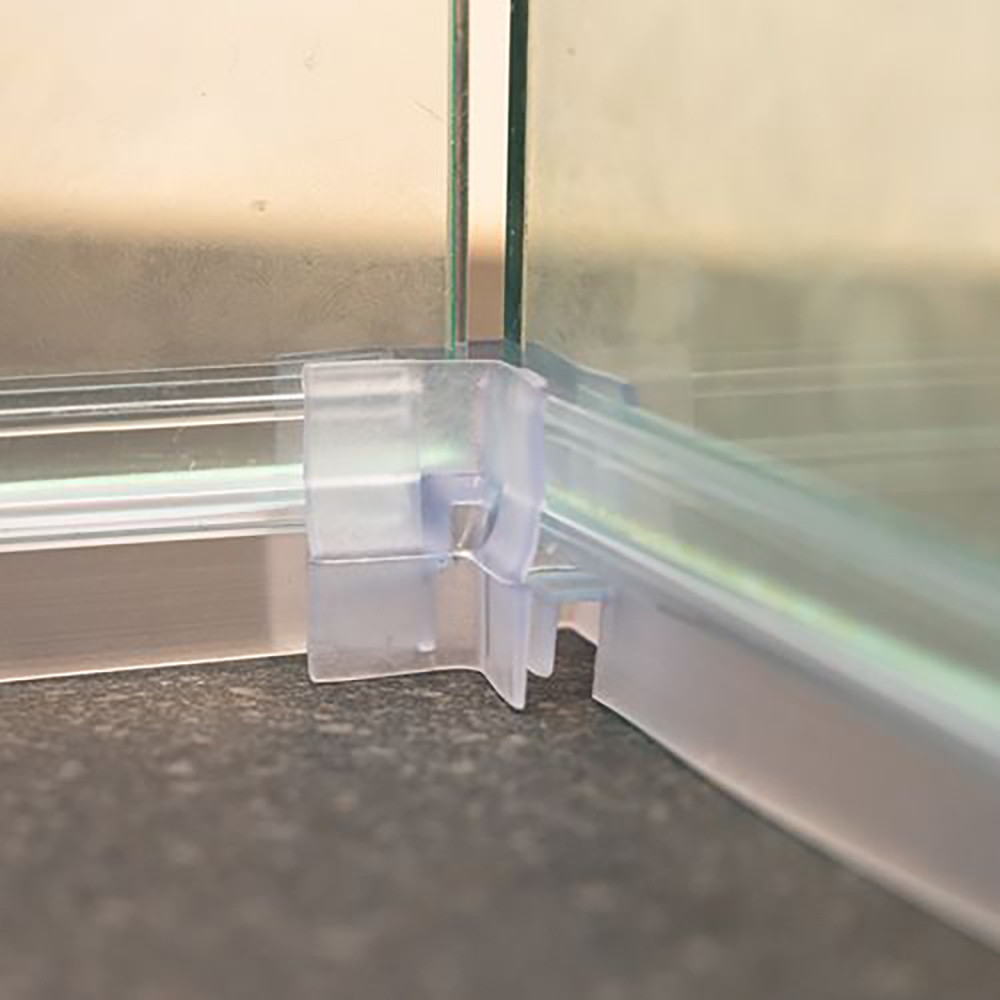 ShowerSealUK CG002 Shower Seal Corner Piece Fits Glass Thickness