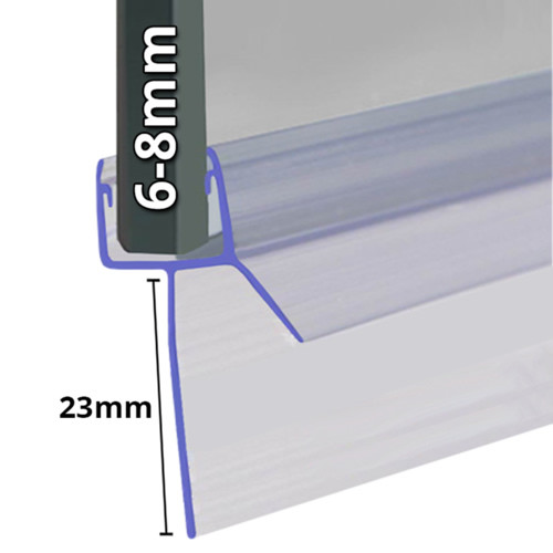 Shower Seal UK SEAL195 Shower Screen Seal Fits 68mm Glass Fits
