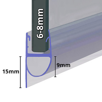 Shower Screen Seal - SEAL203 - Gaps up to 15mm