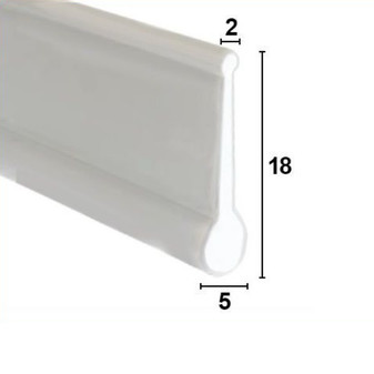 BIF002 - Bifold Channel Shower Seal