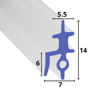 BIF047 - Bifold Channel Shower Seal