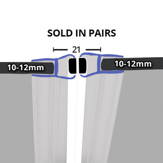 MAG017 - Magnetic Shower Door Seal