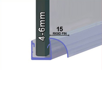 SEAL056 - Vertical Shower Door Seal