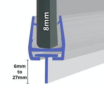 SEAL084T - Bifold Shower Door T Seal