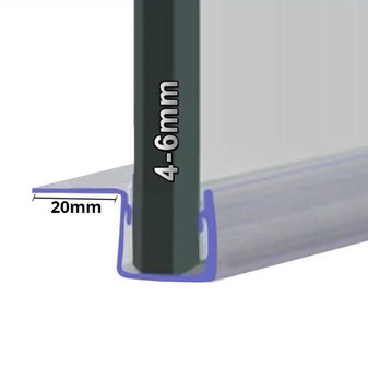 SEAL107 - Vertical Shower Door Seal