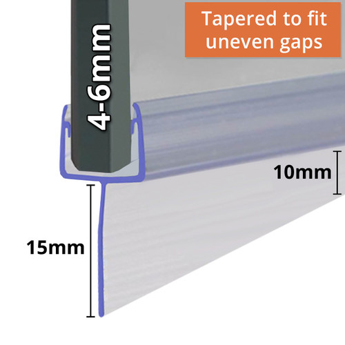 SEAL166 - Tapered Shower Door Seal