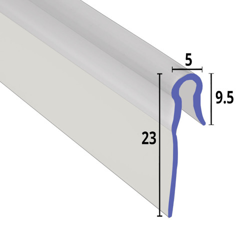 BIF088 - Bifold Channel Shower Seal