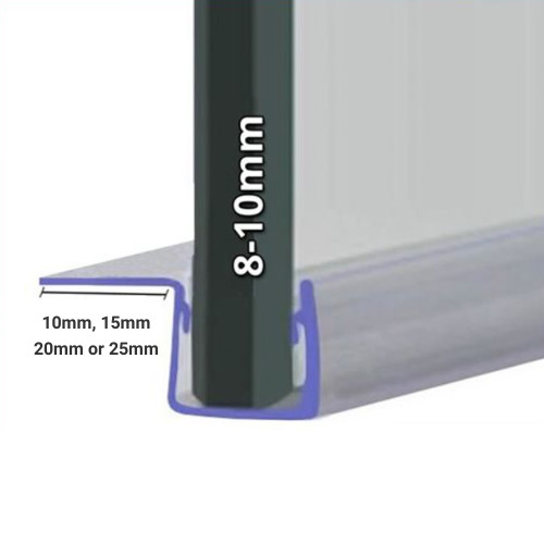 FIN015 - Shower Door Seal with Fin