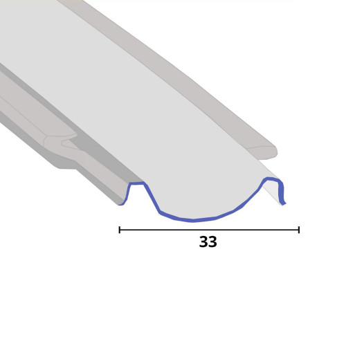 SEAL312 - Bi Fold Channel Shower Door Seal