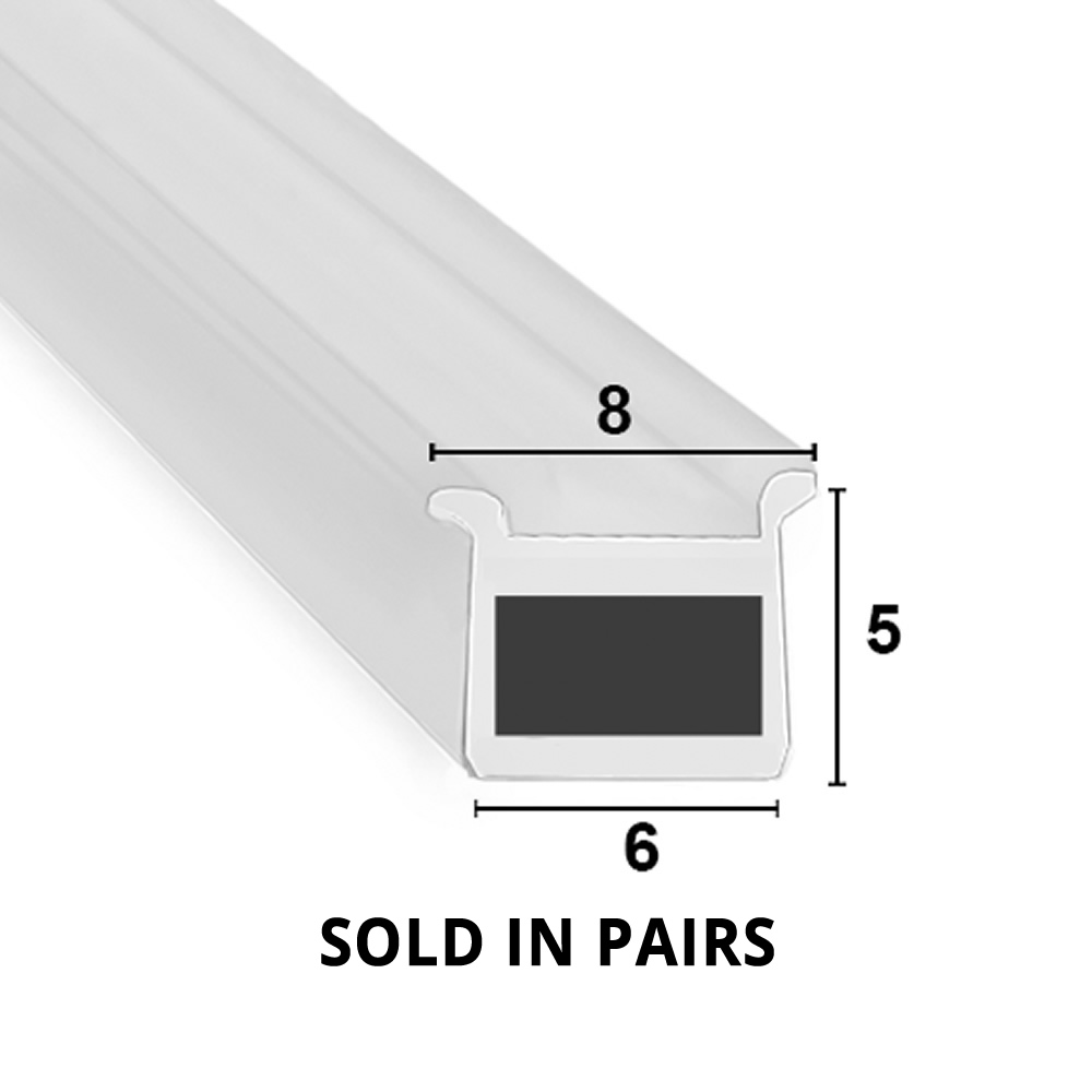 Shower Seal UK - MAG031 - Magnetic Shower Screen Seal - Channel Seals ...