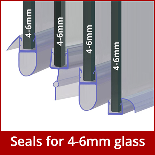 Shower Screen Seals for 4-6mm glass