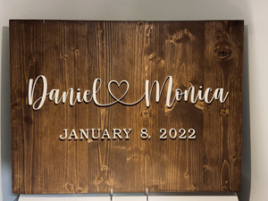 Rustic Wedding Sign