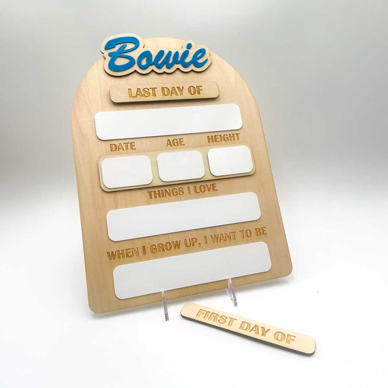 Personalized First/Last Day of School Sign