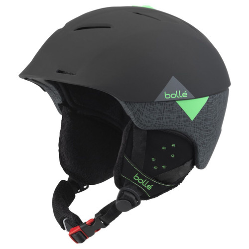 Bolle Synergy Helmet - Soft Black & Green