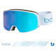 Bolle Nevada Small Goggle - White Metallic Blue Matte