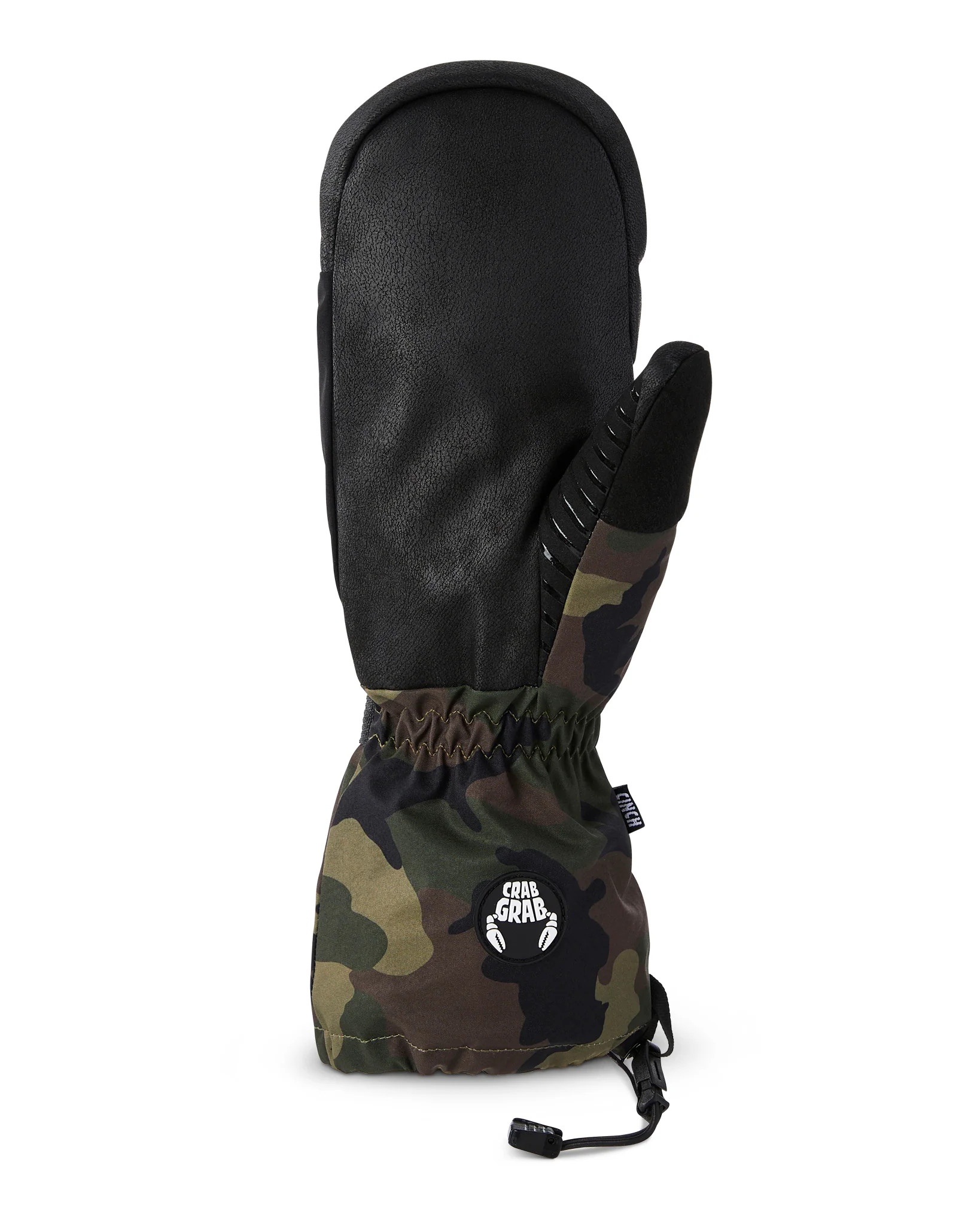 Crab Grab Cinch Mitten Woodland Camo