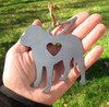 Dogue De Bordeaux Pet Loss Gift Ornament Angel - Pet Memorial - Dog Sympathy Remembrance Gift - Metal Dog Christmas Ornament 