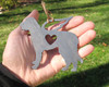 Irish Wolfhound Pet Loss Gift Ornament Angel - Pet Memorial - Dog Sympathy Remembrance Gift - Metal Dog Christmas Ornament 