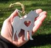 Shiba Inu Pet Loss Gift Ornament Angel - Pet Memorial - Dog Sympathy Remembrance Gift - Metal Dog Christmas Ornament 