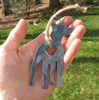 Miniature Pinscher Dog Ornament - Metal Dog Christmas Ornament - Pet Lover Memorial Ornament Pet Loss Dog Memorial Ornament Remembrance Gift 