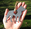 American Staffordshire Terrier Pet Loss Gift Ornament - Pet Memorial - Dog Sympathy Remembrance Gift - Metal Dog Christmas Ornament