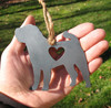 Shar Pei Pet Loss Gift Ornament - Pet Memorial - Dog Sympathy Remembrance Gift - Metal Dog Christmas Ornament 