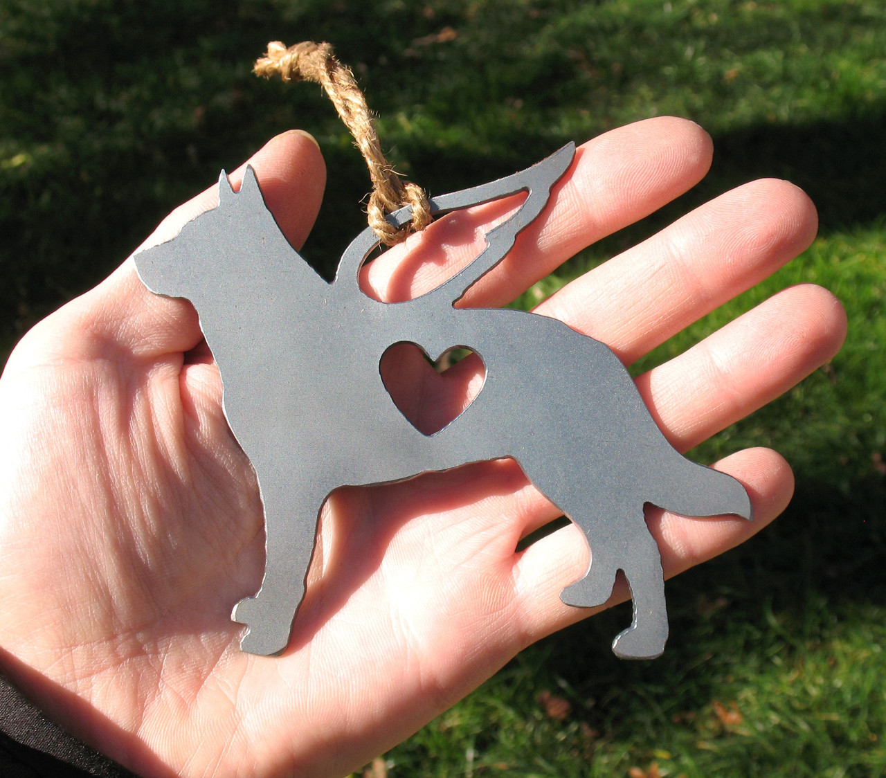 Australian Cattle Dog 3 Pet Loss Gift Ornament Angel - Pet Memorial - Dog Sympathy Remembrance Gift - Metal Dog Christmas Ornament