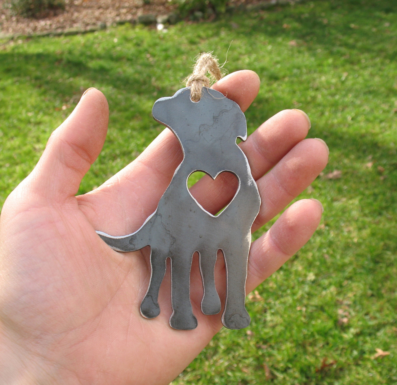 Labrador Retriever Dog Ornament 1 - Metal Dog Easter Basket Gift for Her Him - Pet Lover Ornament - Pet Loss Dog Memorial Remembrance Gift