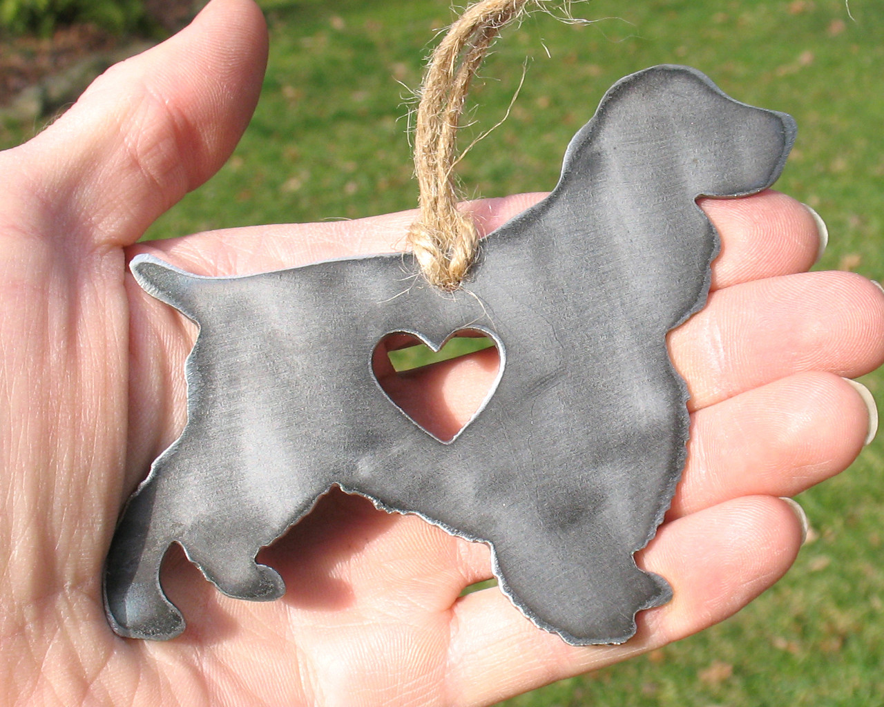 Springer Spaniel Dog Ornament 2 - Metal Dog Christmas Ornament - Pet Lover Memorial Ornament - Pet Loss Dog Memorial Remembrance Gift 