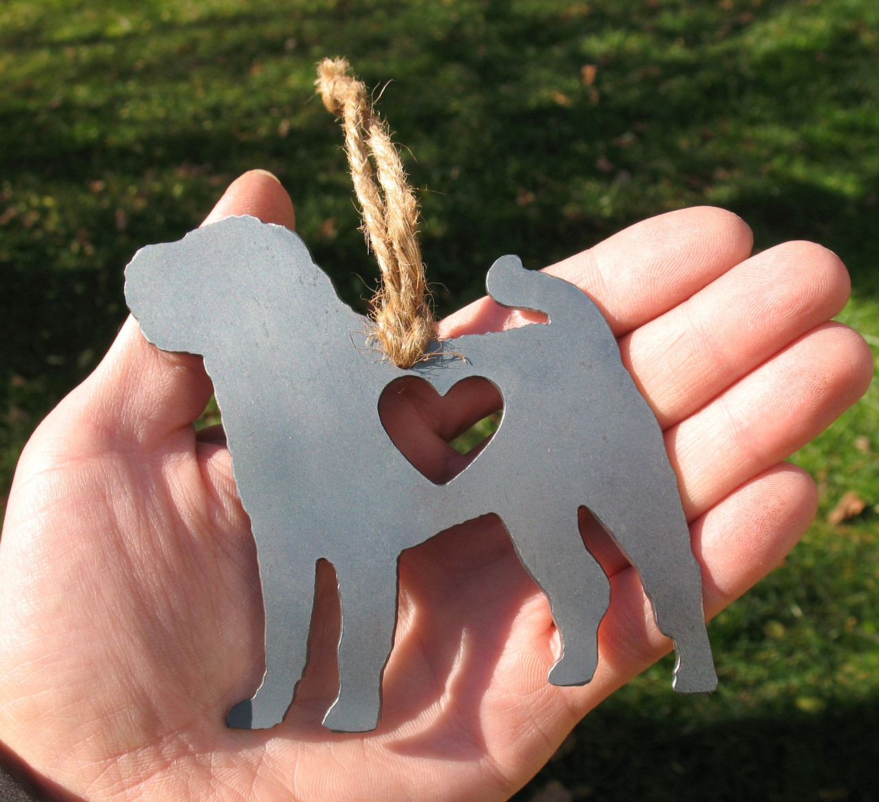 Shar Pei Pet Loss Gift Ornament - Pet Memorial - Dog Sympathy Remembrance Gift - Metal Dog Christmas Ornament 