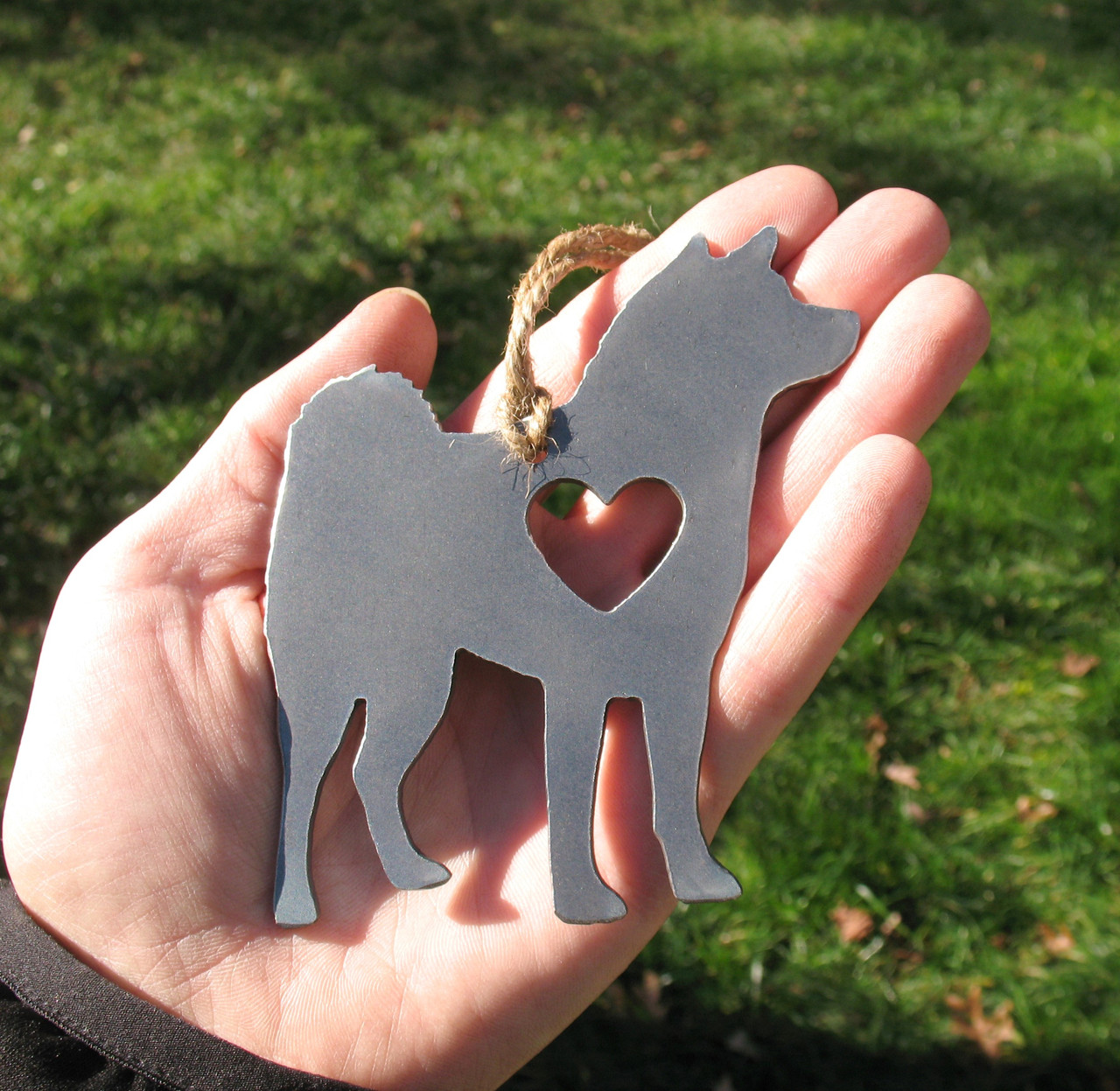 Shiba Inu Pet Loss Gift Ornament - Pet Memorial - Dog Sympathy Remembrance Gift - Metal Dog Christmas Ornament