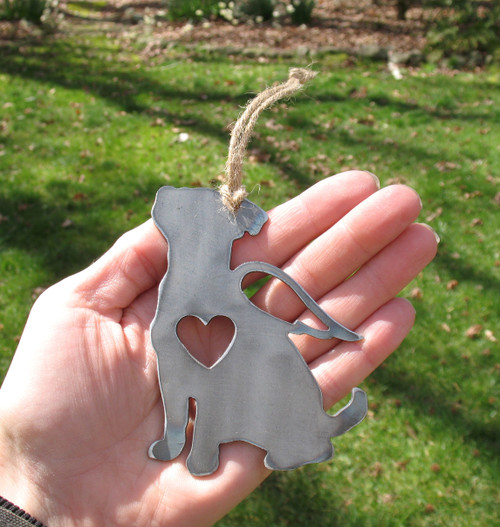 Jack Russell Terrier Dog Ornament 1 Pet Memorial W/ Angel Wings - Pet Loss Dog Sympathy Remembrance Gift - Metal Dog Christmas Ornament