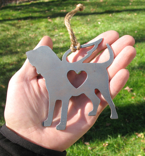 Bloodhound Dog Pet Loss Gift Ornament Angel - Pet Memorial - Dog Sympathy Remembrance Gift - Metal Dog Christmas Ornament 