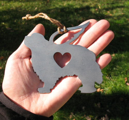 Cavalier King Charles Spaniel 2 Pet Loss Gift Ornament Angel - Pet Memorial - Dog Sympathy Remembrance Gift - Metal Dog Christmas Ornament