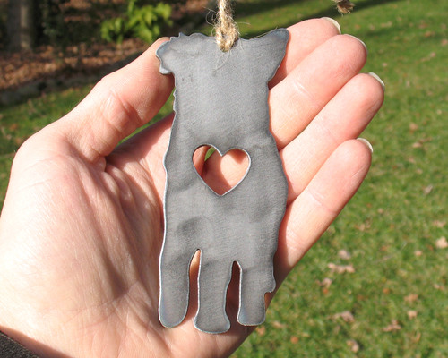 Australian Shepherd Dog Ornament 1 - Metal Dog Christmas Ornament - Pet Lover Memorial Ornament - Pet Loss Dog Memorial Remembrance Gift 