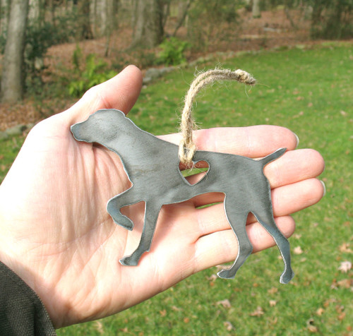 German Shorthaired Pointer Dog Ornament 1 - Metal Dog Christmas Ornament - Pet Lover Memorial Ornament - Pet Loss Dog Memorial Ornament Gift 