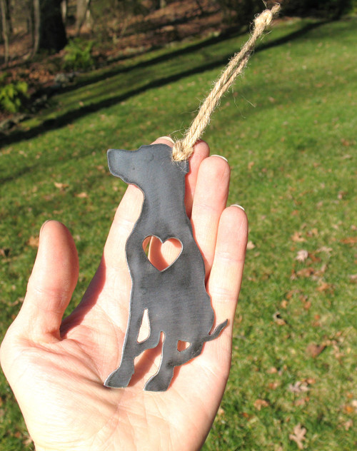 German Shorthaired Pointer Dog Ornament 2 - Metal Dog Christmas Ornament - Pet Lover Memorial Ornament - Pet Loss Dog Memorial Ornament Gift 