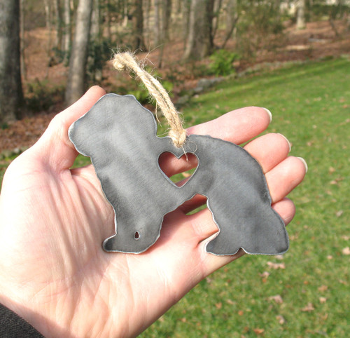 Maltese Dog Ornament - Metal Dog Christmas Ornament - Pet Lover Memorial Ornament - Pet Loss Dog Memorial Remembrance Gift 