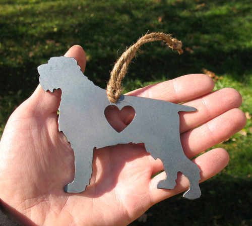 Wirehaired Pointing Griffon Pet Loss Gift Ornament - Pet Memorial - Dog Sympathy Remembrance Gift - Metal Dog Christmas Ornament 
