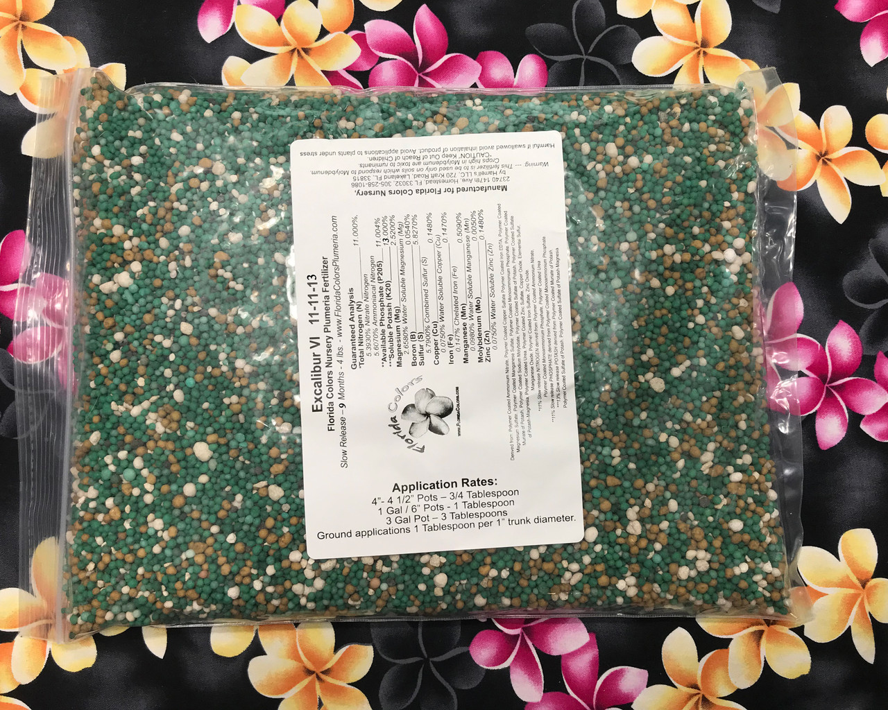 プルメリアサイト Excalibur Plumeria Fertilizer IX - NPK 11-11-13 Includes Shipping