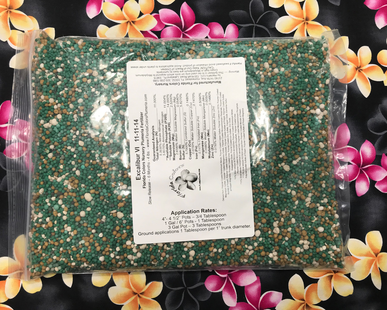 Excalibur Plumeria Fertilizer VI - NPK 11-11-14 Includes Shipping