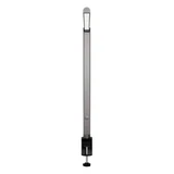 ofinto Tischlampe Lumino Desk Graphite mit Tischklammer Schwarz - LED-Schreibtischleuchte in vertikaler Position mit Klemmsystem, Frontalansicht